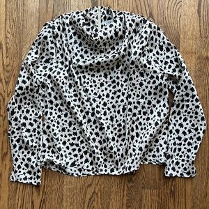 Zara black and white top